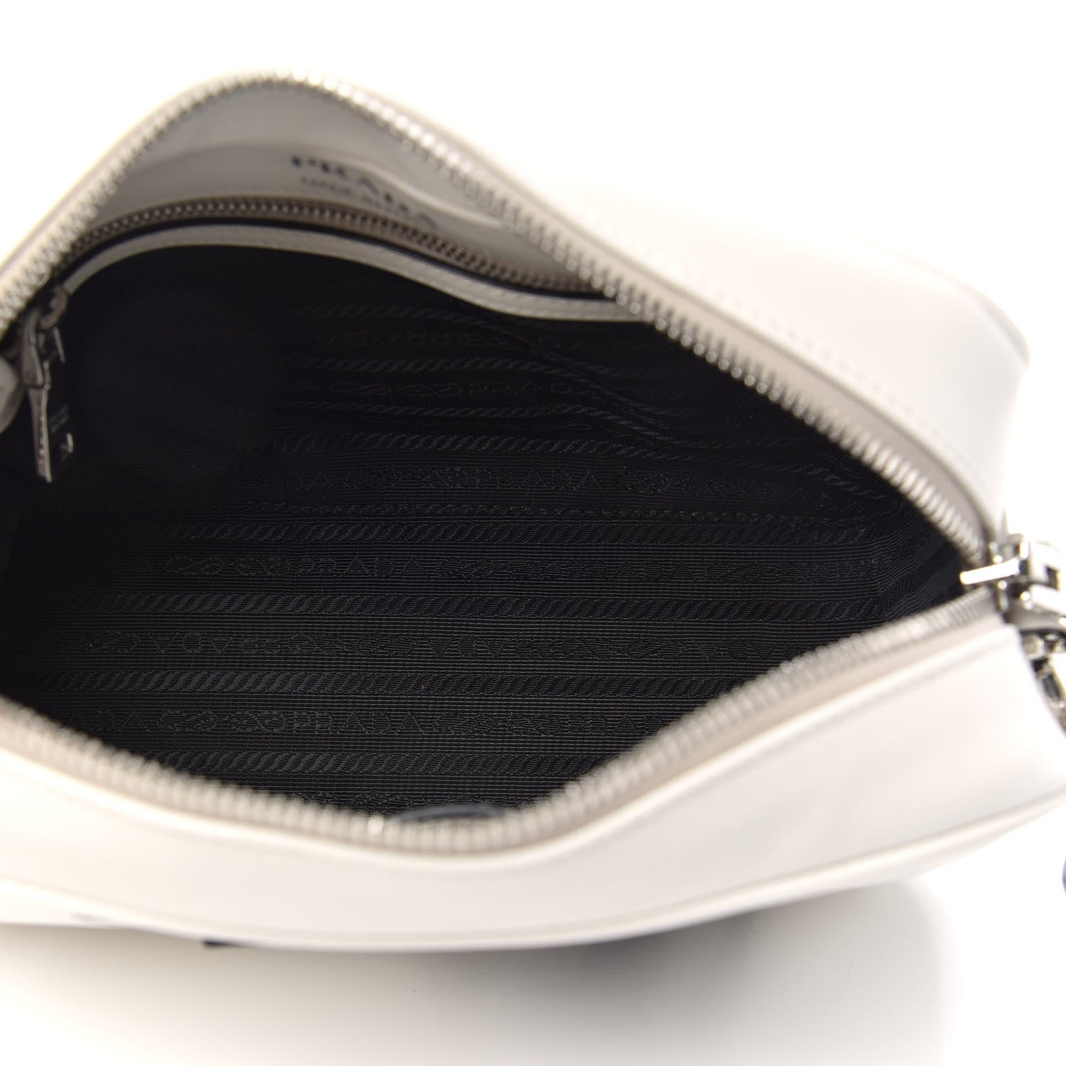 Prada City Calf Monkey Print Camera Bag White Papaya 5 of 9