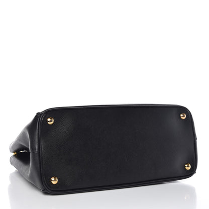 Prada Saffiano Medium Galleria Double Zip Tote Black 5 of 15