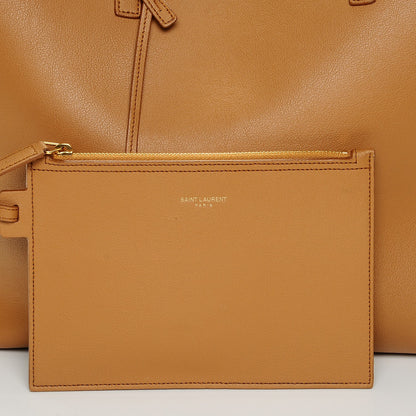 Saint Laurent Calfskin Large Fringe Shopping Tote Tan 5 of 8