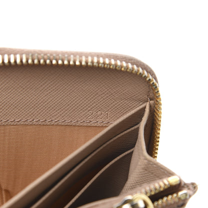 Prada Saffiano Metal Zip Around Wallet Cammeo 7 of 8