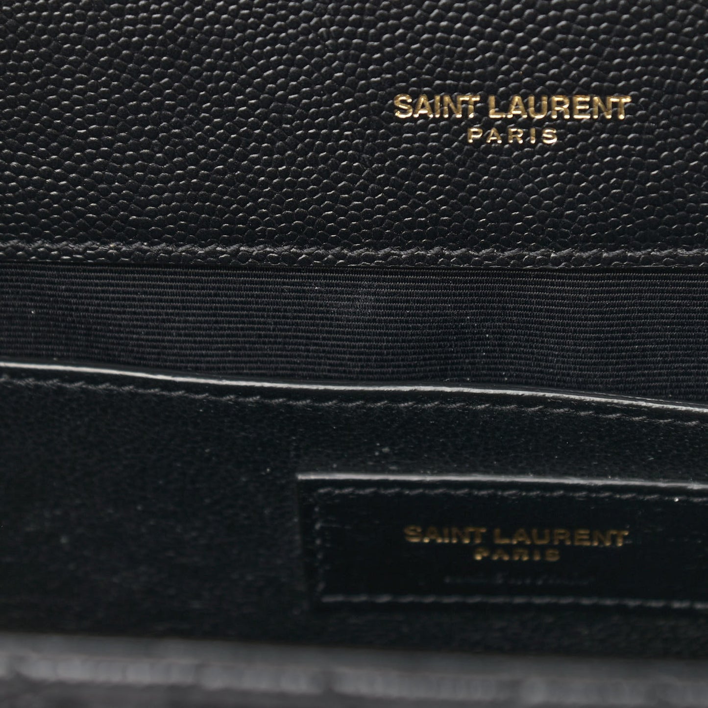 Grain De Poudre Textured Mixed Matelasse Triquilt Medium Monogram Satchel Black