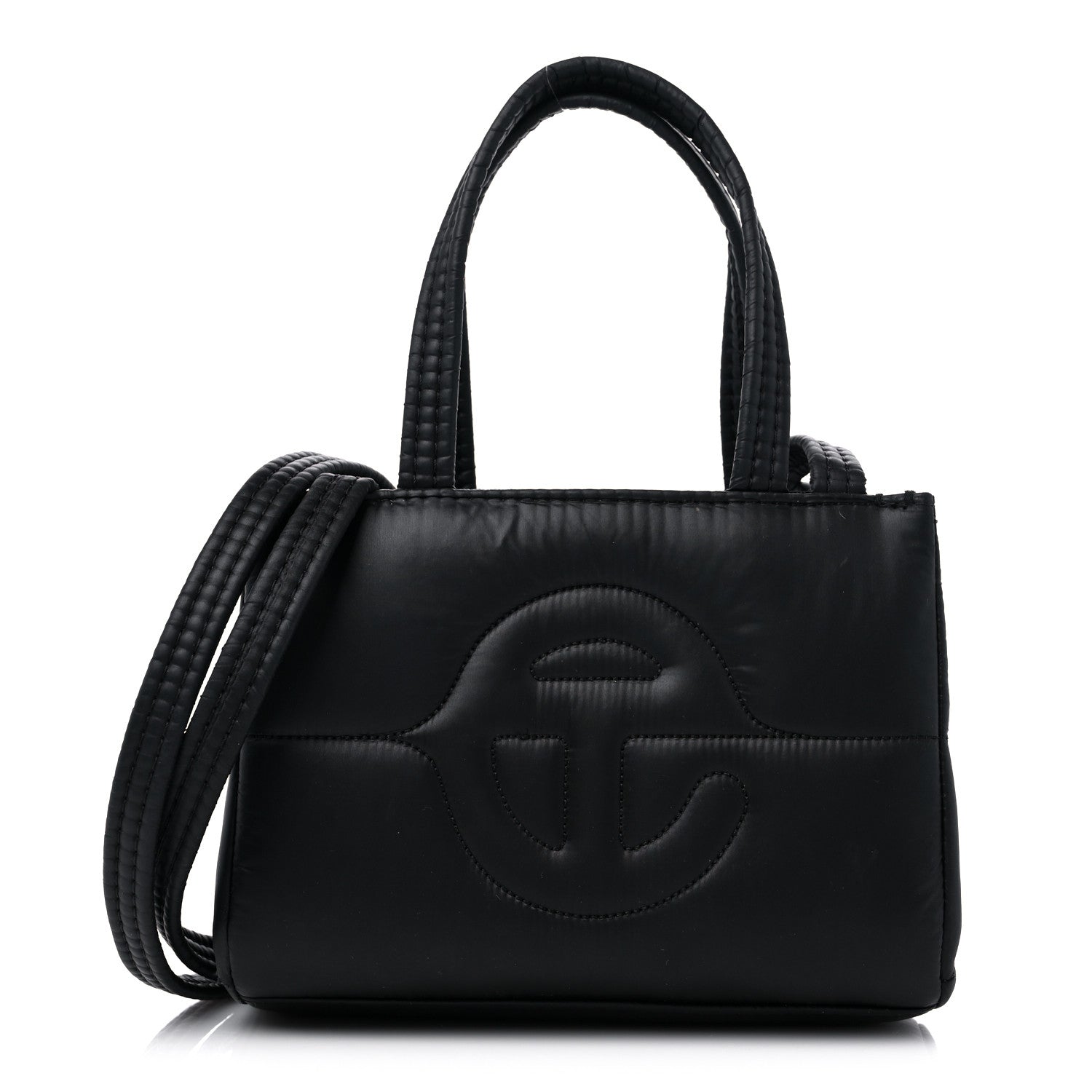 Telfar Nylon Small Puff Shopping Bag Black 1 of 12