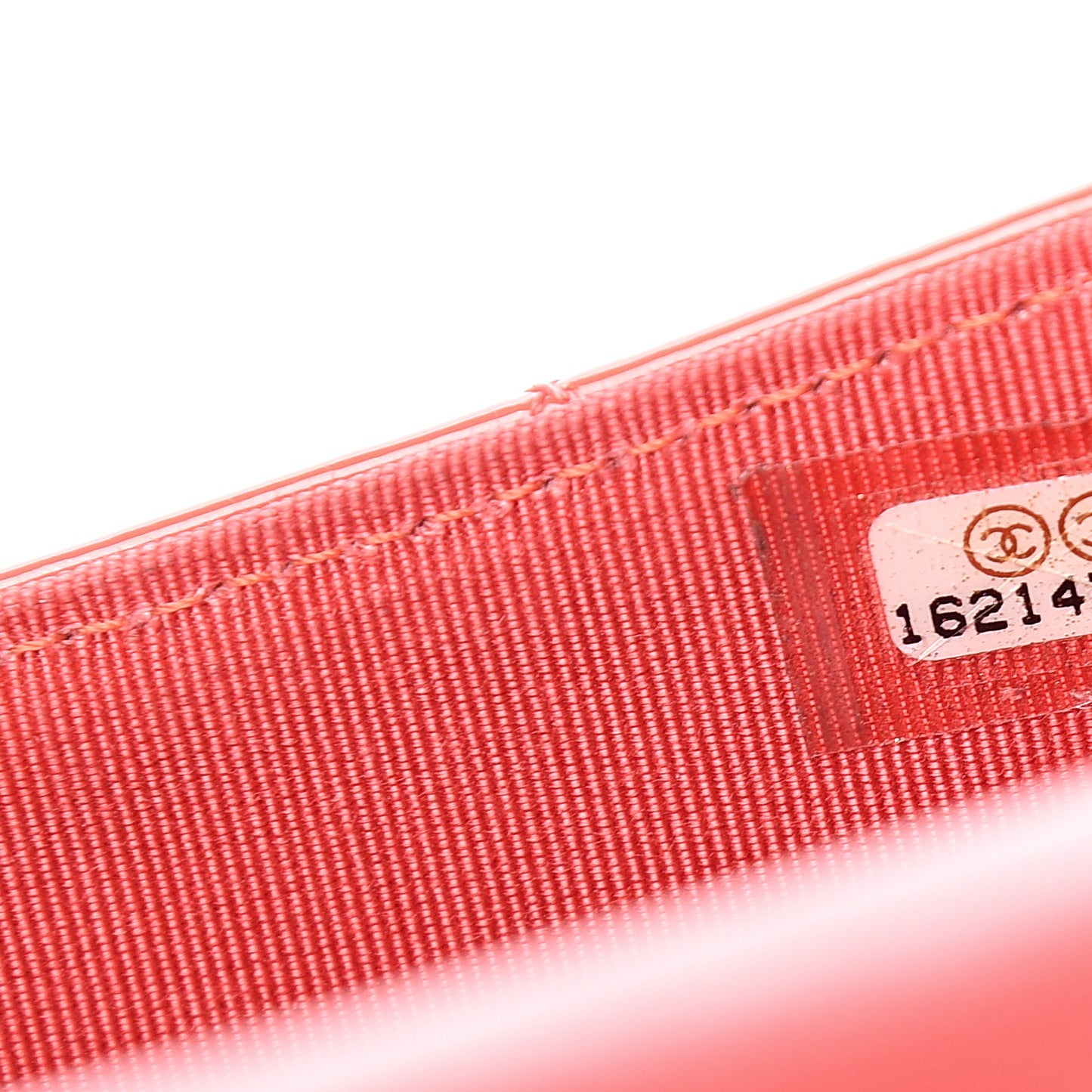 Patent Quilted Large Flap Wallet Coral