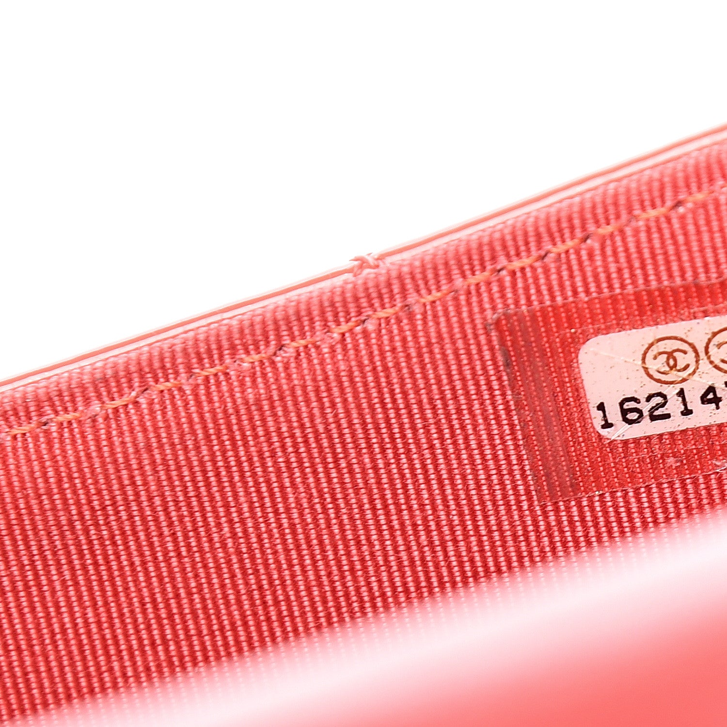 Chanel Patent Quilted Large Flap Wallet Coral 7 of 11