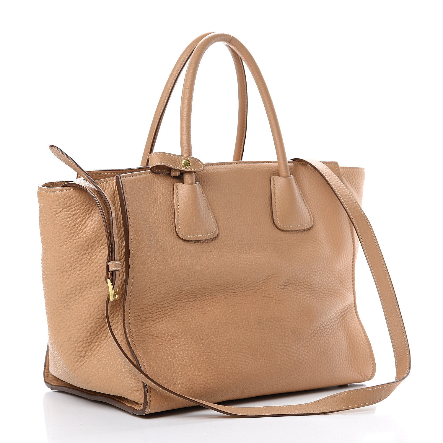 Prada Vitello Phenix Shopping Tote Sabbia 2 of 16