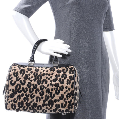 Louis Vuitton Jacquard Velvet Leopard Print Stephen Sprouse Speedy 2 of 8