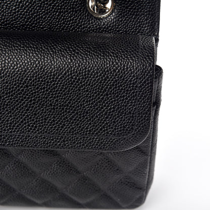 Chanel Caviar Quilted Medium Double Flap Black 11 of 13