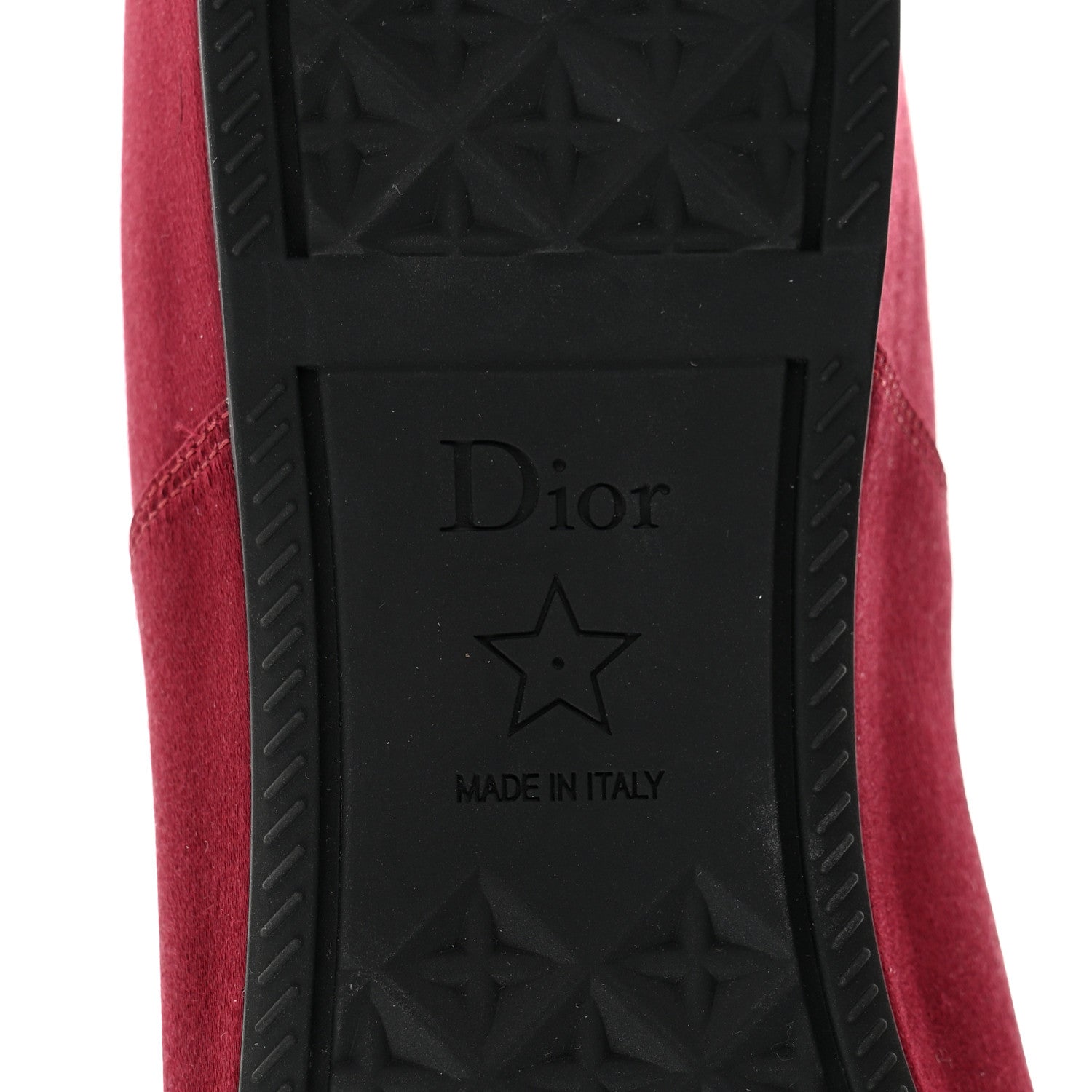 Christian Dior Satin Grosgrain D-Joy Ballet Flats 38 Scarlet 8 of 9