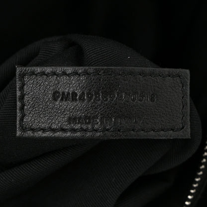Saint Laurent Crinkled Calfskin Matelasse Monogram Medium Niki Chain Satchel Ivory 7 of 12