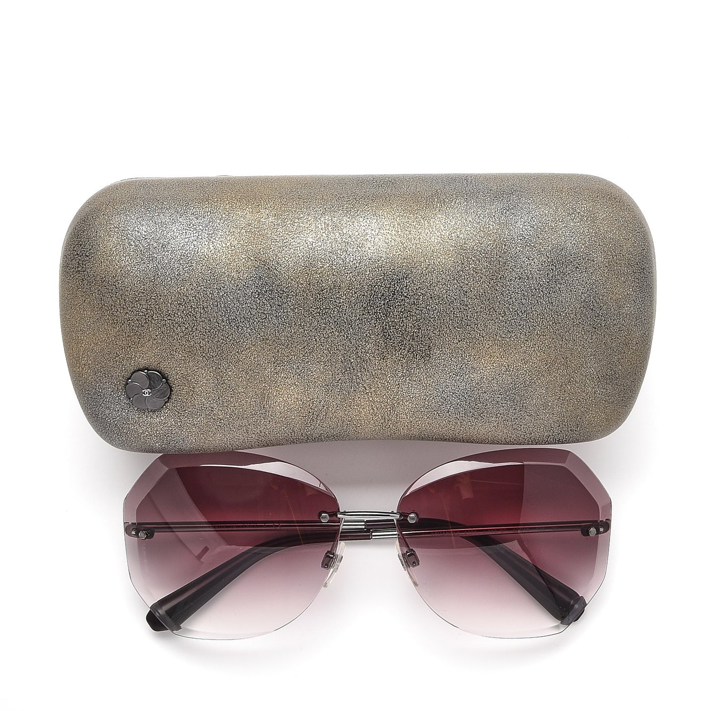 Metal Spring Round Sunglasses 4220 Pink
