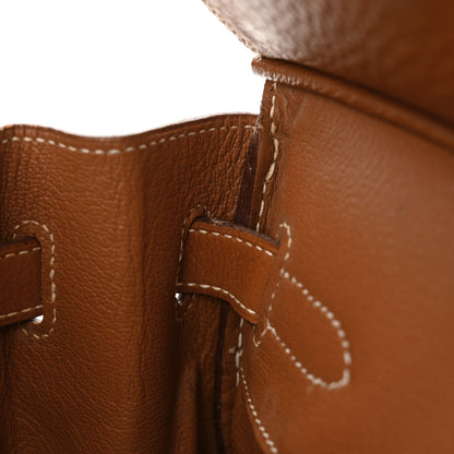 Hermes Taurillon Clemence Birkin 30 Gold 20 of 27