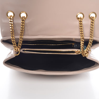 Saint Laurent Calfskin Y Quilted Monogram Medium Loulou Chain Satchel Light Natural 7 of 10