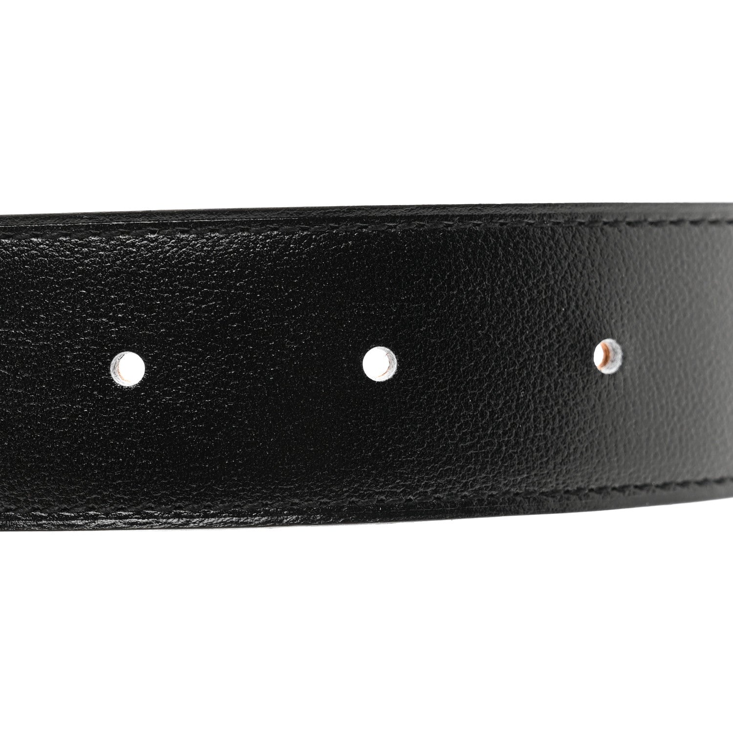 Hermes Chamonix Togo 32mm Tonight Belt 80 32 Black Gold 4 of 4