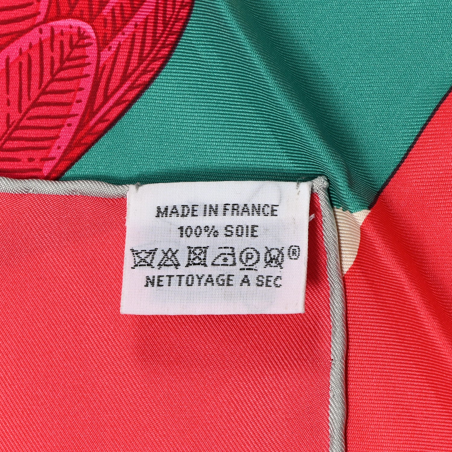 Hermes Silk Toucans De Paradis Scarf 90 Rose Vif Creme Vert 5 of 9
