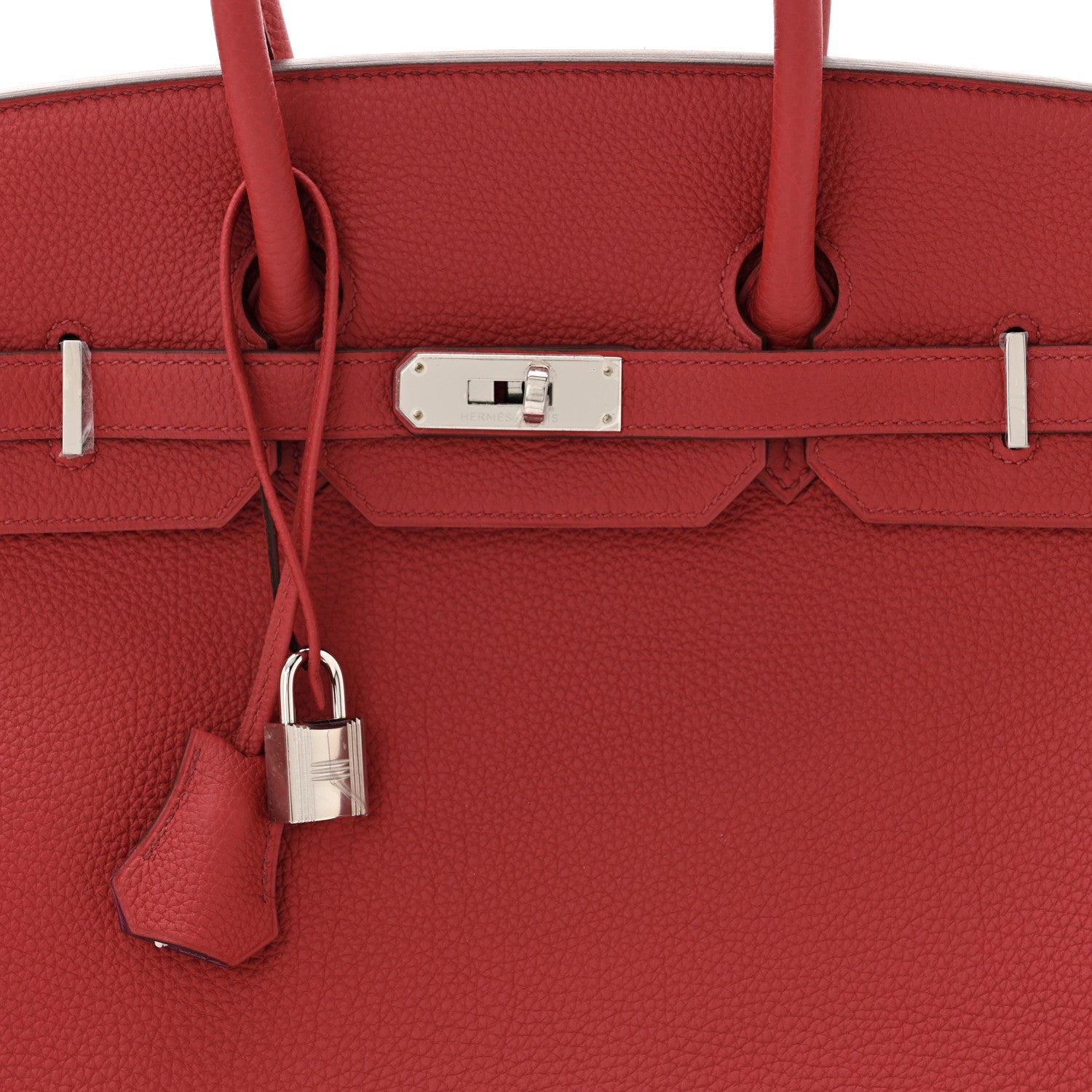 Hermes Togo Horseshoe Birkin 35 Rouge Garance Anemone 8 of 11