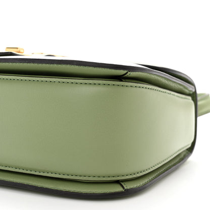 Gucci Roxy Calfskin Small Blondie Top Handle Shoulder Flap Bag Salamander Green 10 of 10