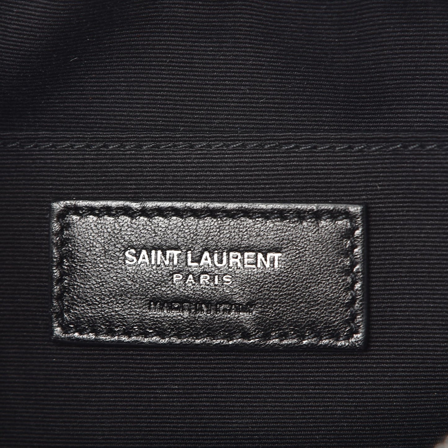 Calfskin Heart Embossed Monogram Lou Camera Bag Black