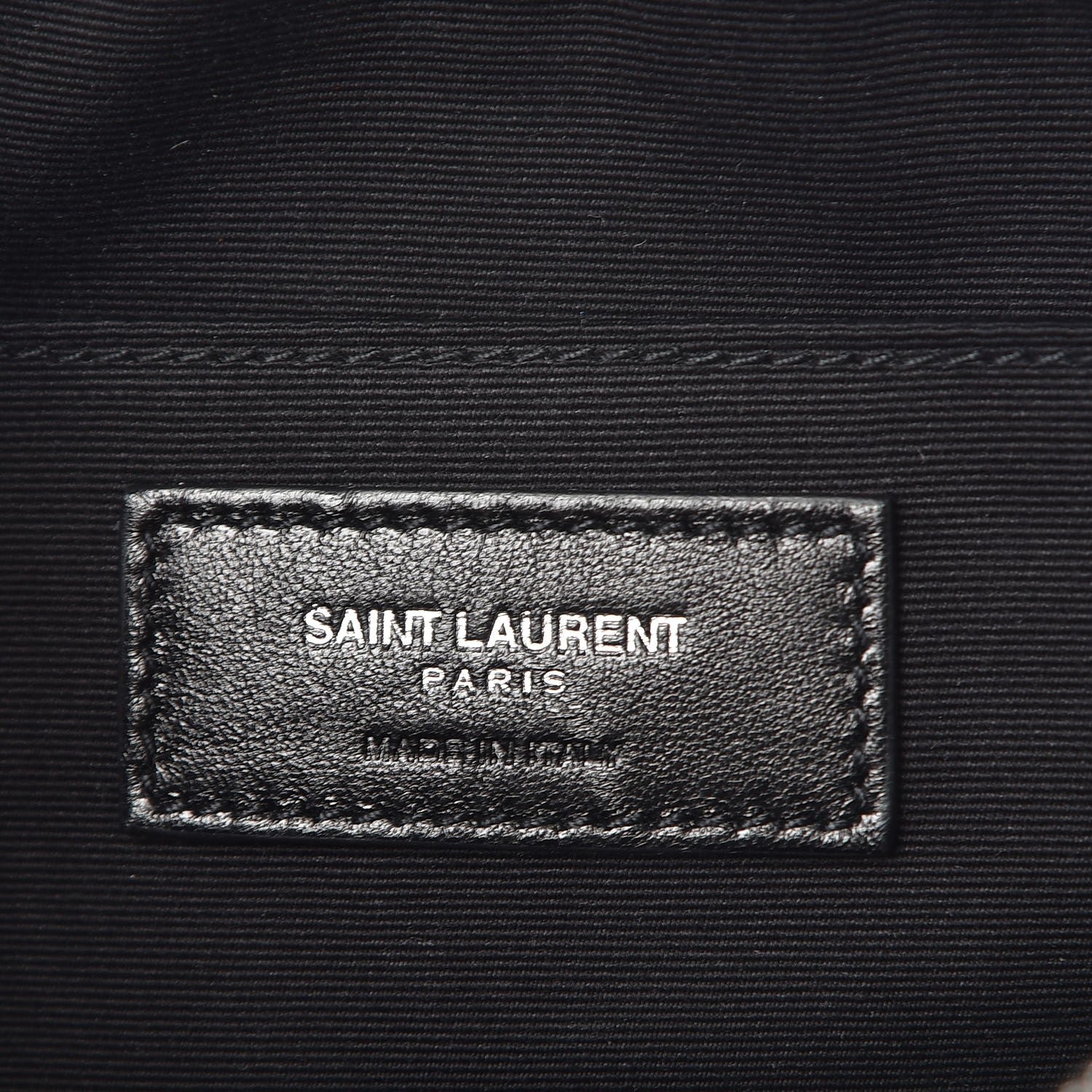 Saint Laurent Calfskin Heart Embossed Monogram Lou Camera Bag Black 7 of 8