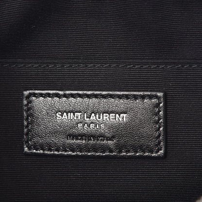 Saint Laurent Calfskin Heart Embossed Monogram Lou Camera Bag Black 7 of 8