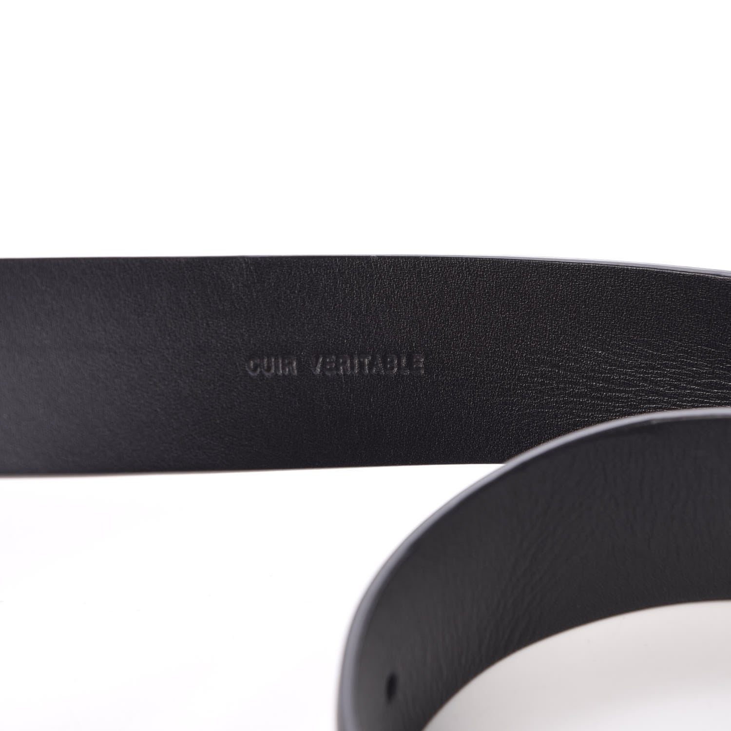 Chanel Calfskin CC Logo Belt 80 32 Black 6 of 10