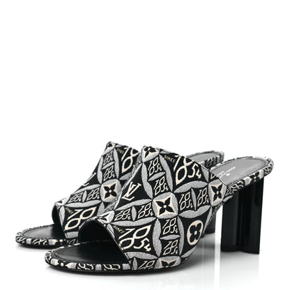 Louis Vuitton Jacquard Since 1854 Silhouette Mules 39 Grey 3 of 8