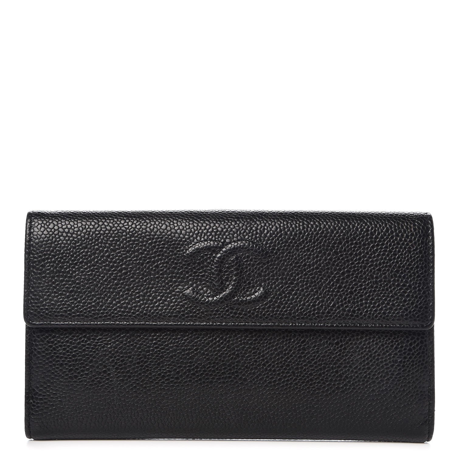 Chanel Caviar Timeless CC Flap Wallet Black 1 of 12