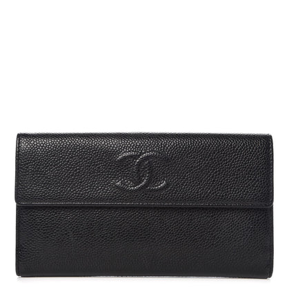 Chanel Caviar Timeless CC Flap Wallet Black 1 of 12