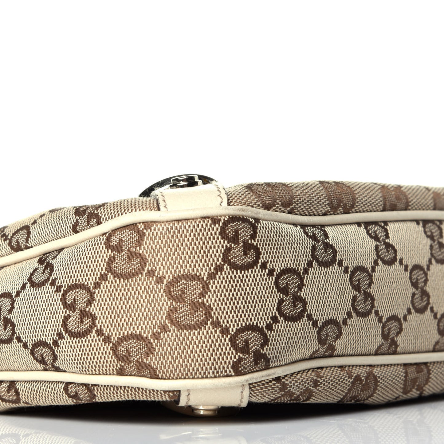 Monogram Medium Abbey D Ring Hobo Off White