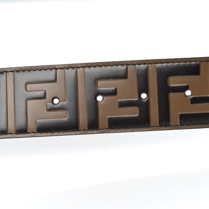 Fendi Vitello Century Bi-Color FF 1974 Embossed Belt Maya Black 6 of 8