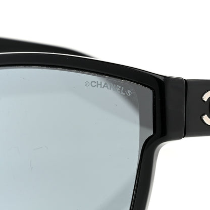 Chanel Acetate Polarized Square CC Sunglasses 5380 Black 5 of 8