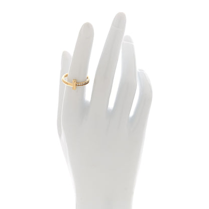 Tiffany 18K Yellow Gold Diamond 2.5mm T T1 Ring 52 6 2 of 4