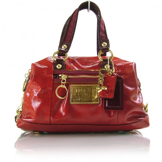 COACHPatentPoppyLuxeySatchelRuby