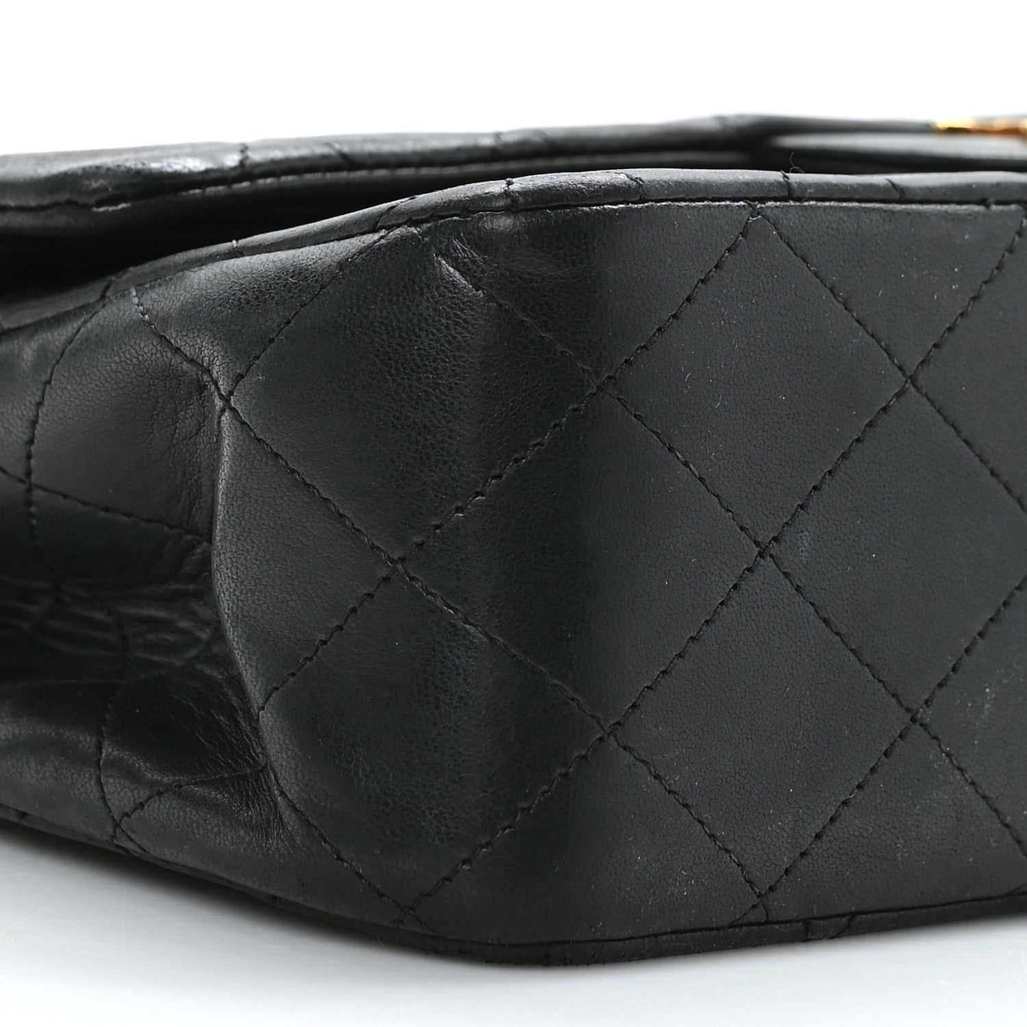 Chanel Lambskin Quilted Medium Double Flap Black 8 of 9