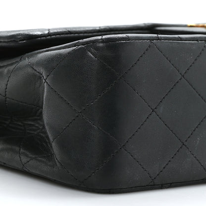 Chanel Lambskin Quilted Medium Double Flap Black 8 of 9