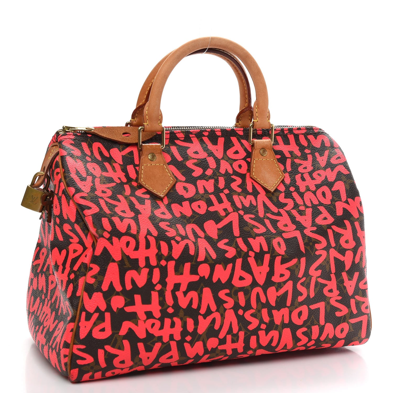 Louis Vuitton Monogram Graffiti Speedy 30 Fuchsia 3 of 10