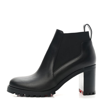 Christian Louboutin Calfskin Marchacroche 70 Chelsea Boots 40 Black 1 of 11