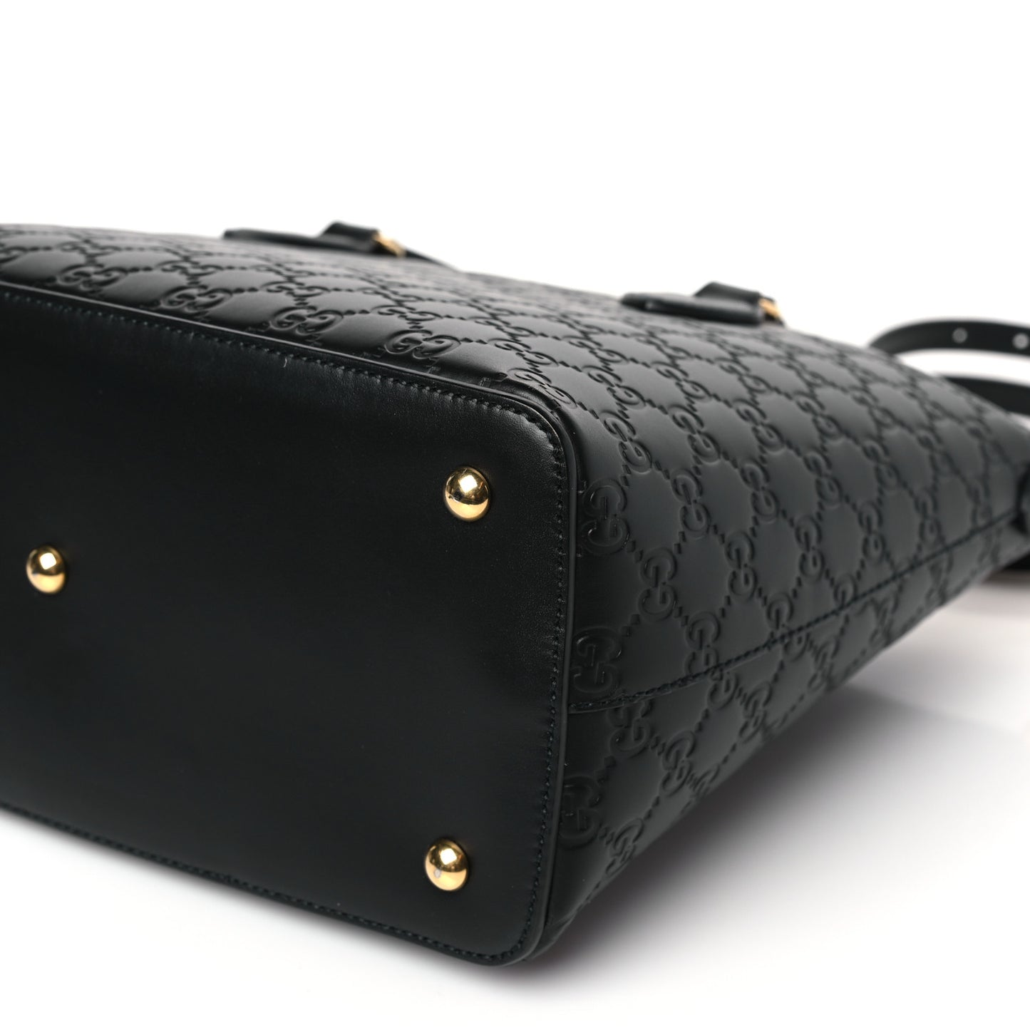 Guccissima Linea A Foldover Tote Black