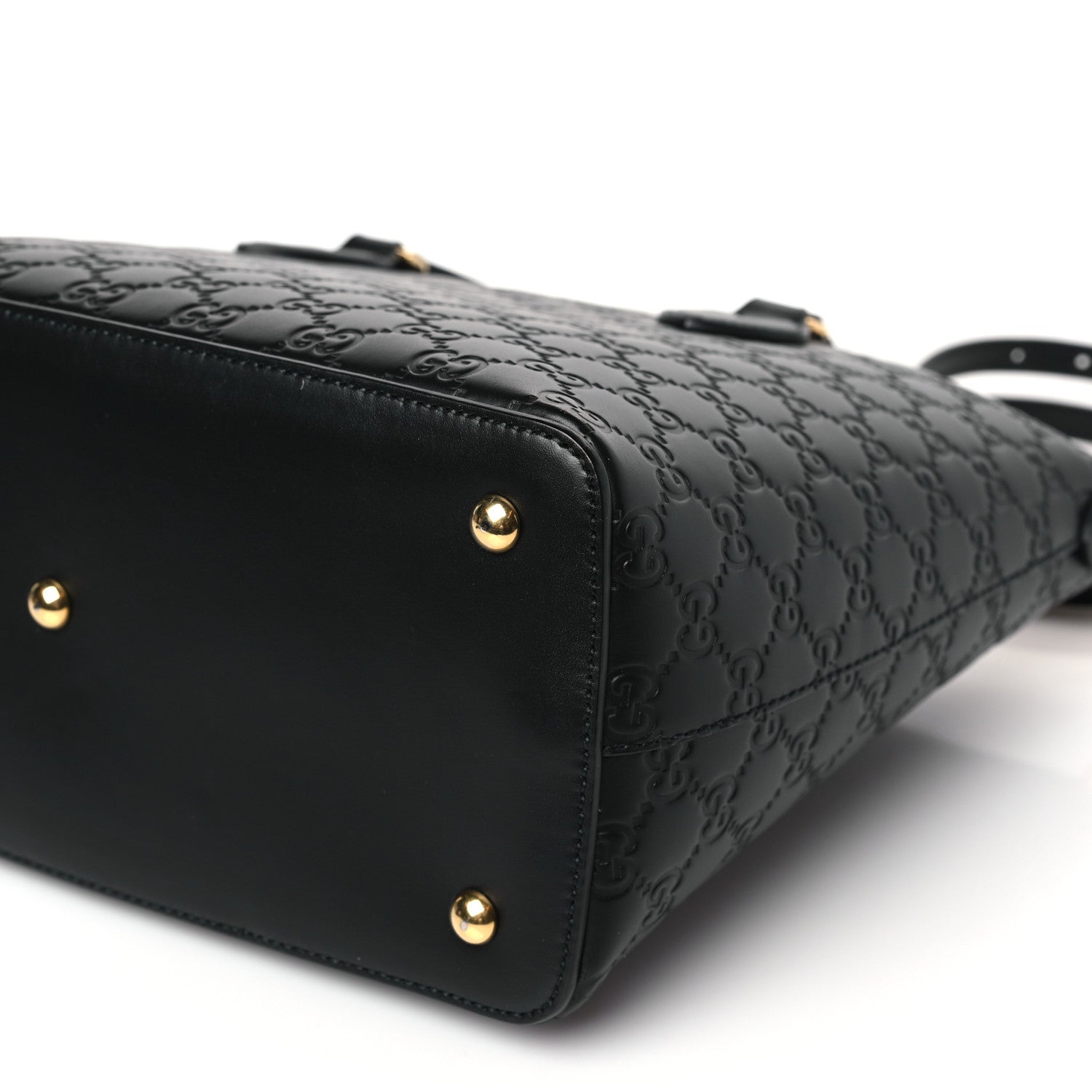 Gucci Guccissima Linea A Foldover Tote Black 9 of 9
