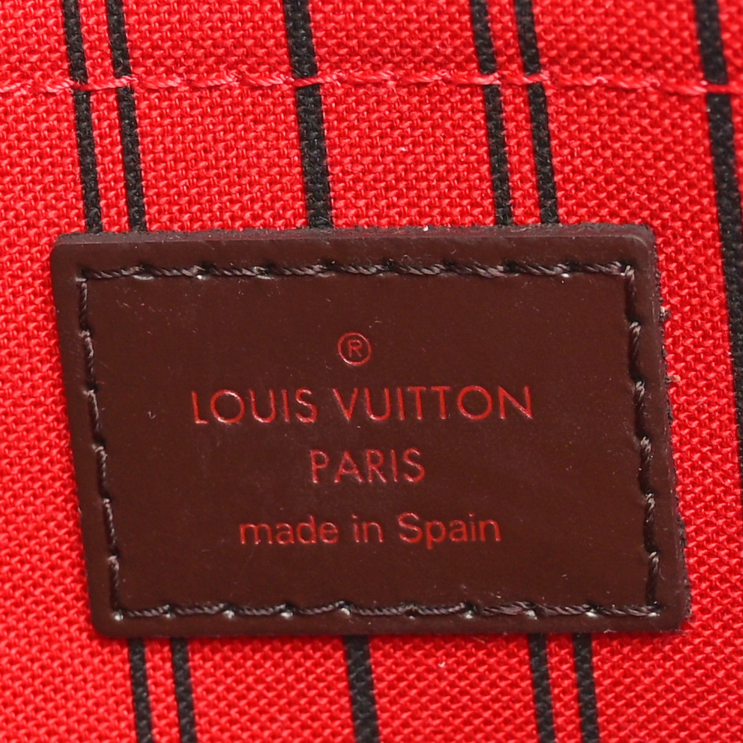 Louis Vuitton Damier Ebene Neverfull MM GM Pochette 6 of 9