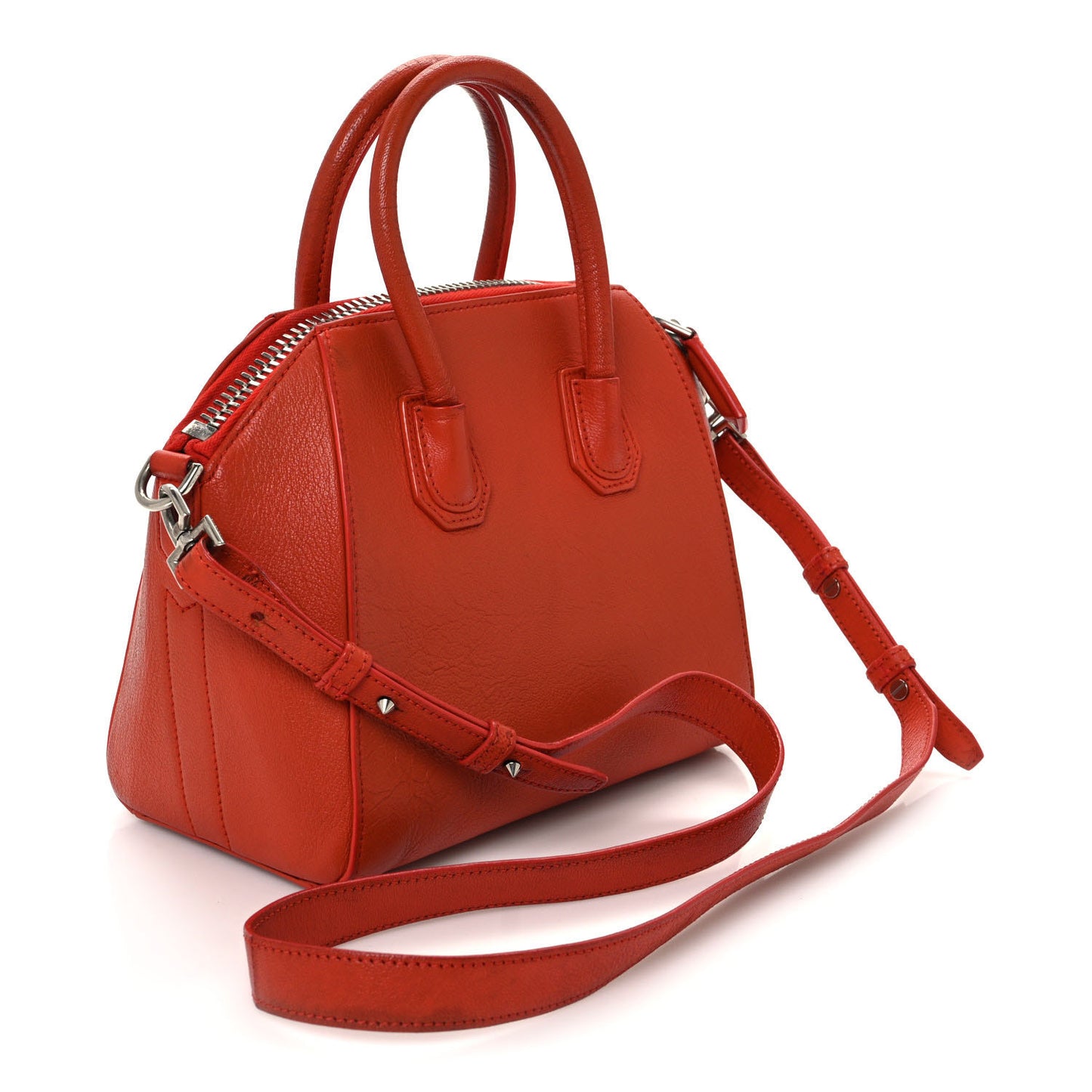 Sugar Goatskin Mini Antigona Burnt Orange