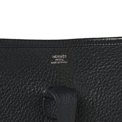 Hermes Taurillon Clemence Evelyne III PM Black 6 of 12