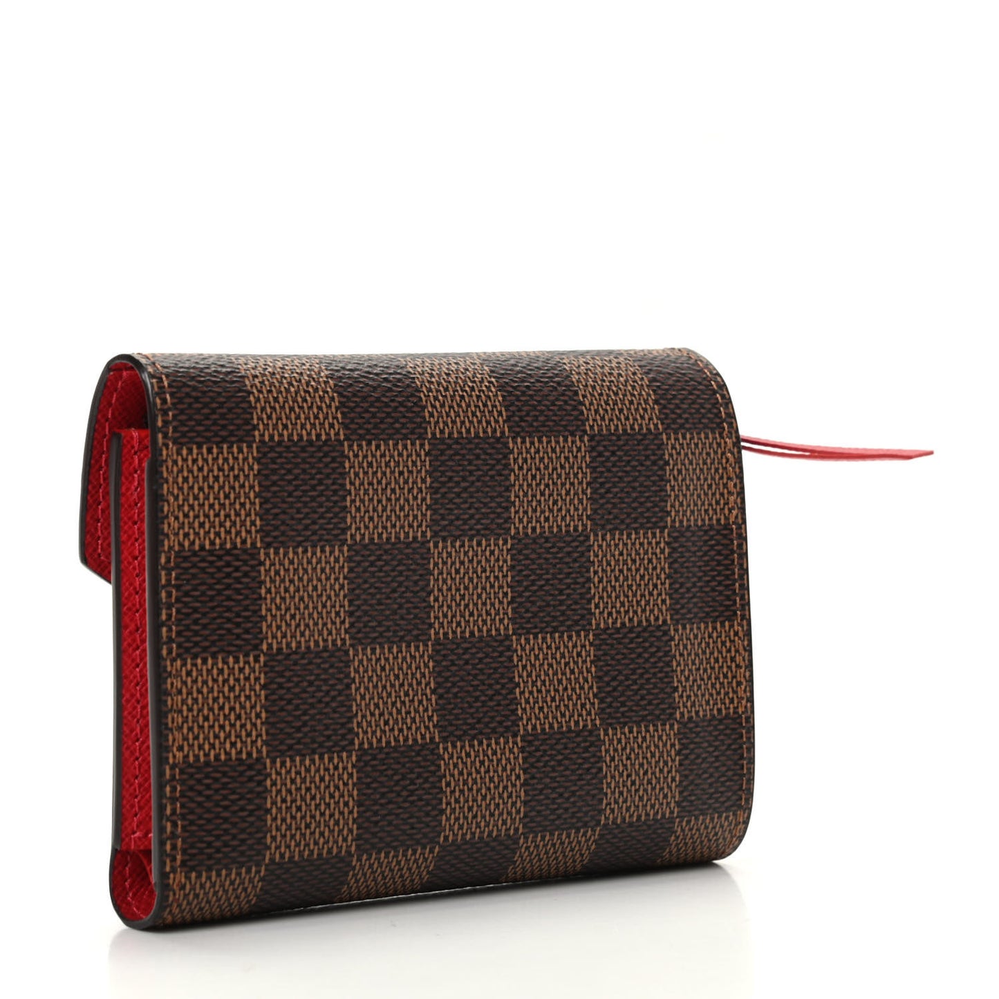 Damier Ebene Victorine Wallet Cherry