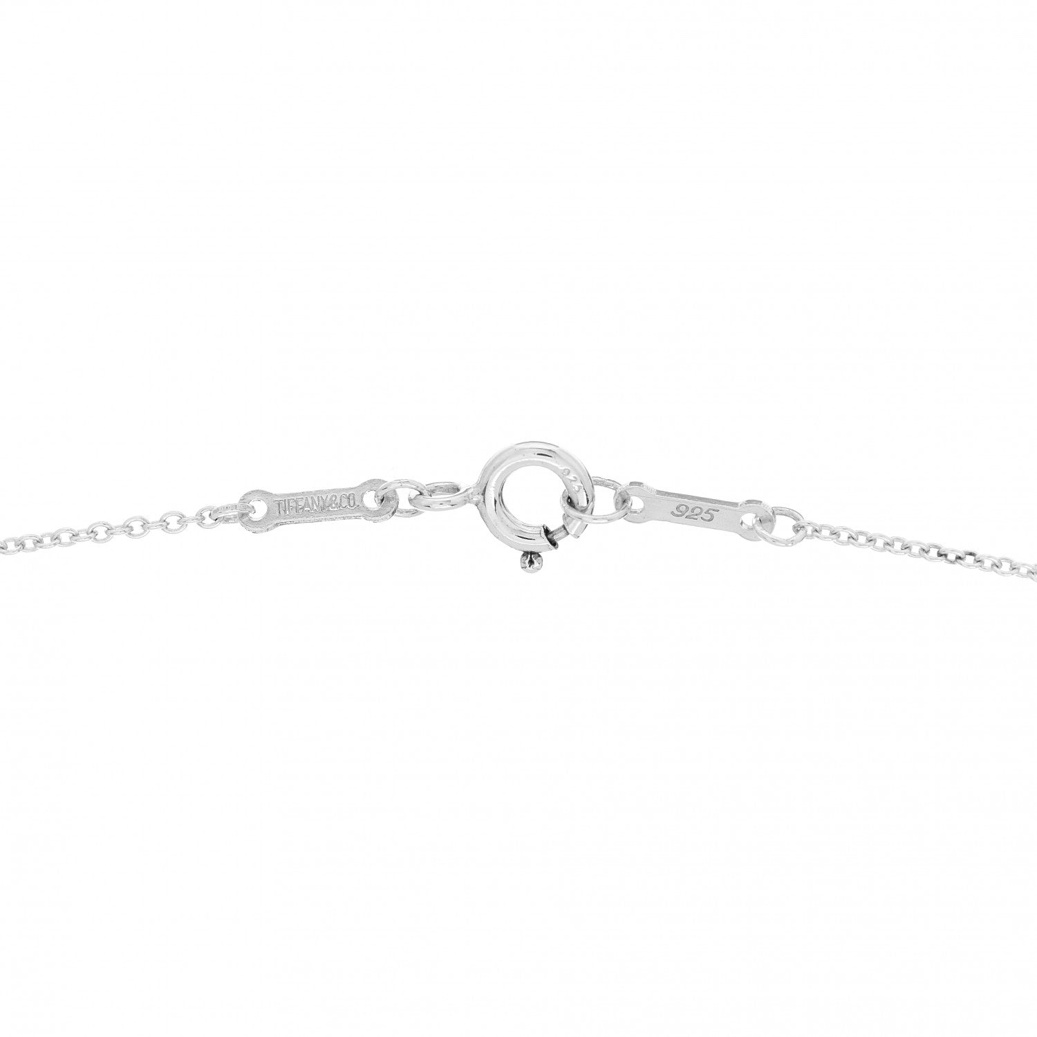 Tiffany Sterling Silver Elsa Peretti Letter K Pendant Necklace 4 of 4