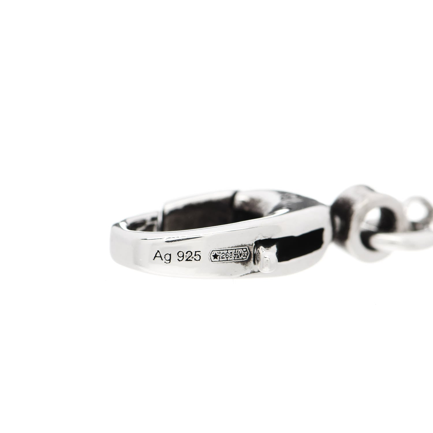 Gucci Sterling Silver Double G Key Bracelet 4 of 5