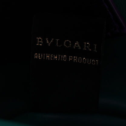 Bulgari Metallic Calfskin Matelasse Mini Serpenti Cabochon Crossbody Bag Purple 7 of 10