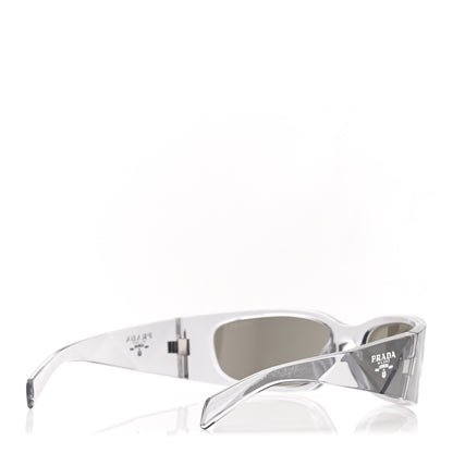 Prada Acetate Symbole Sunglasses SPR A19 Transparent Grigio 4 of 8