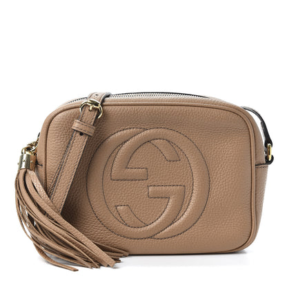 Gucci Pebbled Calfskin Small Soho Disco Bag Camelia 1 of 9