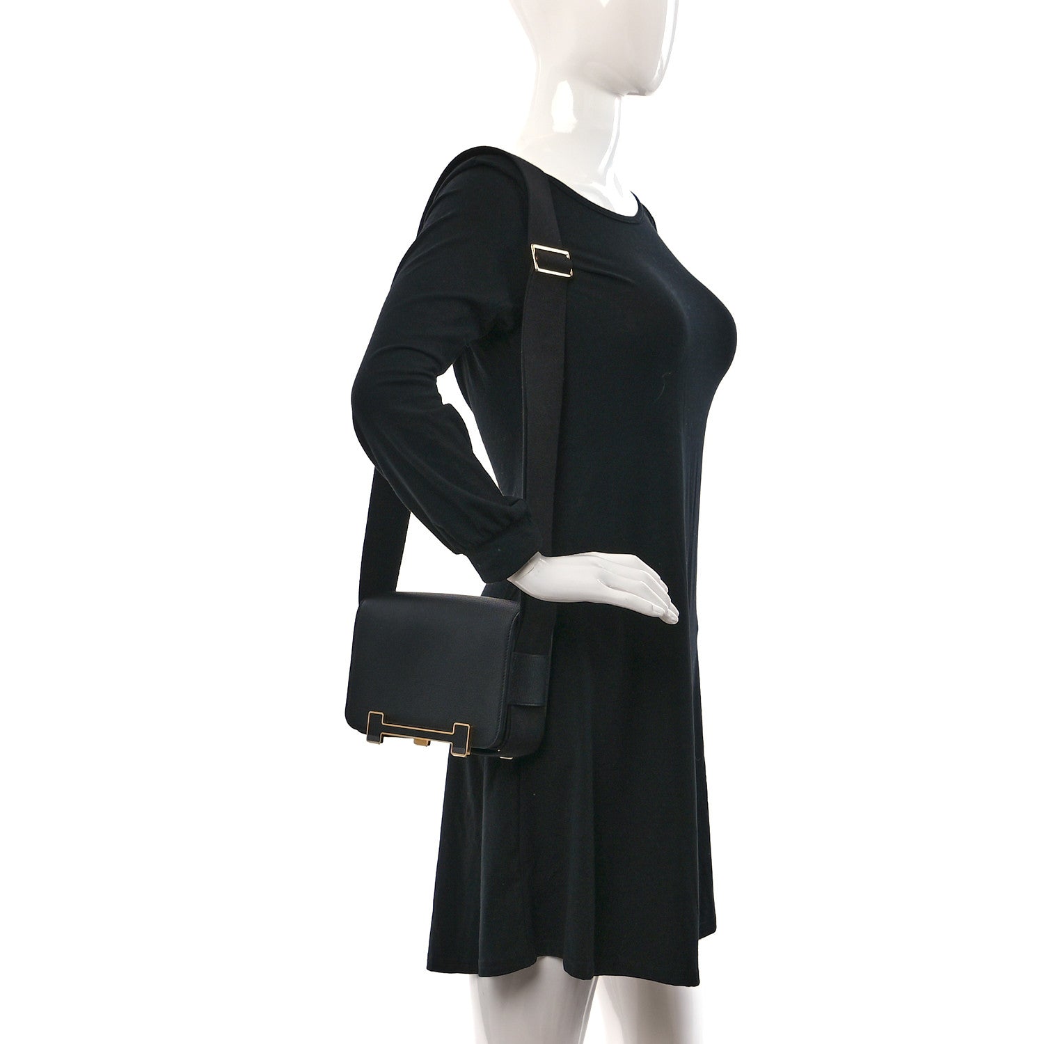 Hermes Chevre Mysore Geta Black 2 of 11