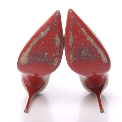 Christian Louboutin Patent So Kate 120 Pumps 37.5 Nude 5 of 9