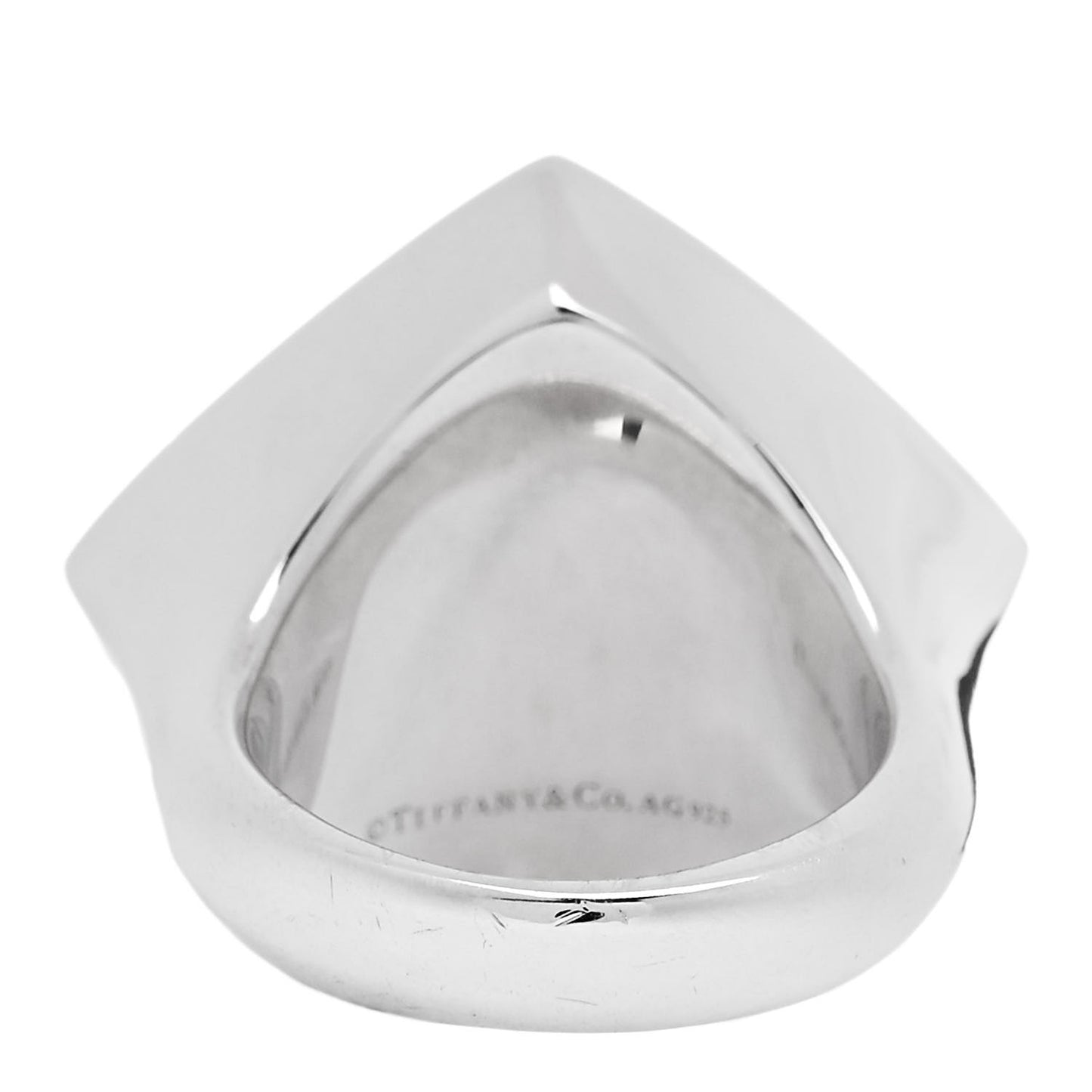 Sterling Silver Out of Retirement Pyramid Ring 54 6.75